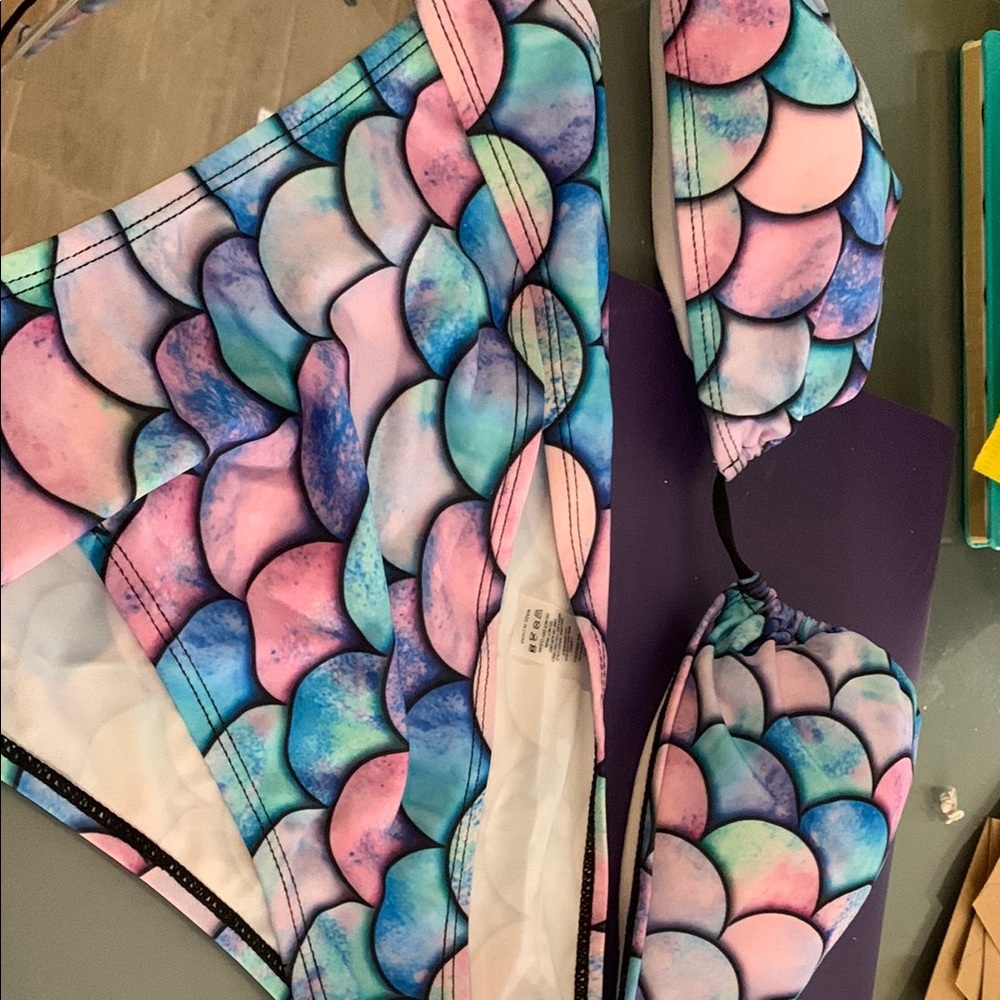 Colorful Mermaid Scale Bikini Set